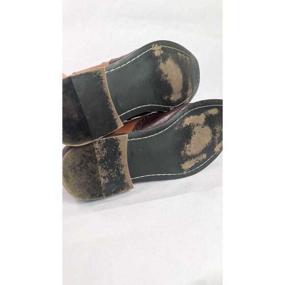 Steve Madden Mens Sz 13 Brown Leather Wingtip Oxford Dress Shoes Jetway - Picture 12 of 15